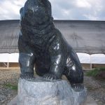 “Sky Watcher” Serpentine Stone Grizzly Bear