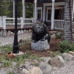 “In Her Territory”: Serpentine Stone Grizzly Bear